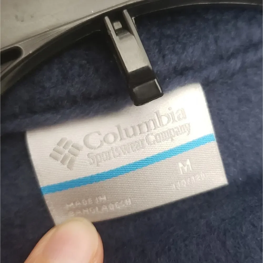 Columbia steens mountain II fleece full zip jacket blue kids youth M 10/12